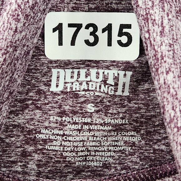 Duluth Trading Sweater Womens Small Purple Heathered Turtleneck Pullover Tunic - Picture 8 of 10